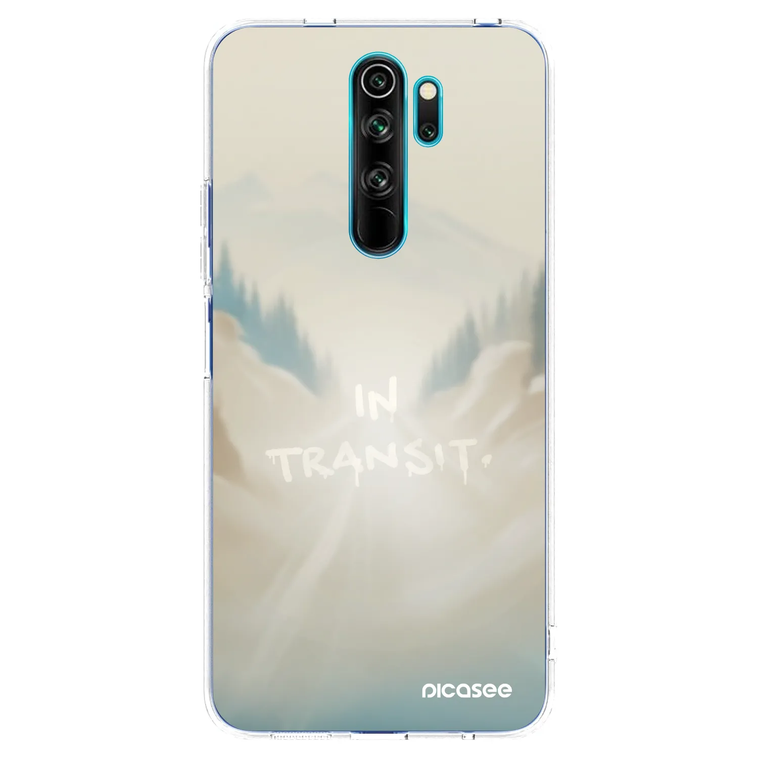 Picasee silikonowe przeźroczyste etui na Xiaomi Redmi Note 8 Pro - IN TRANSIT