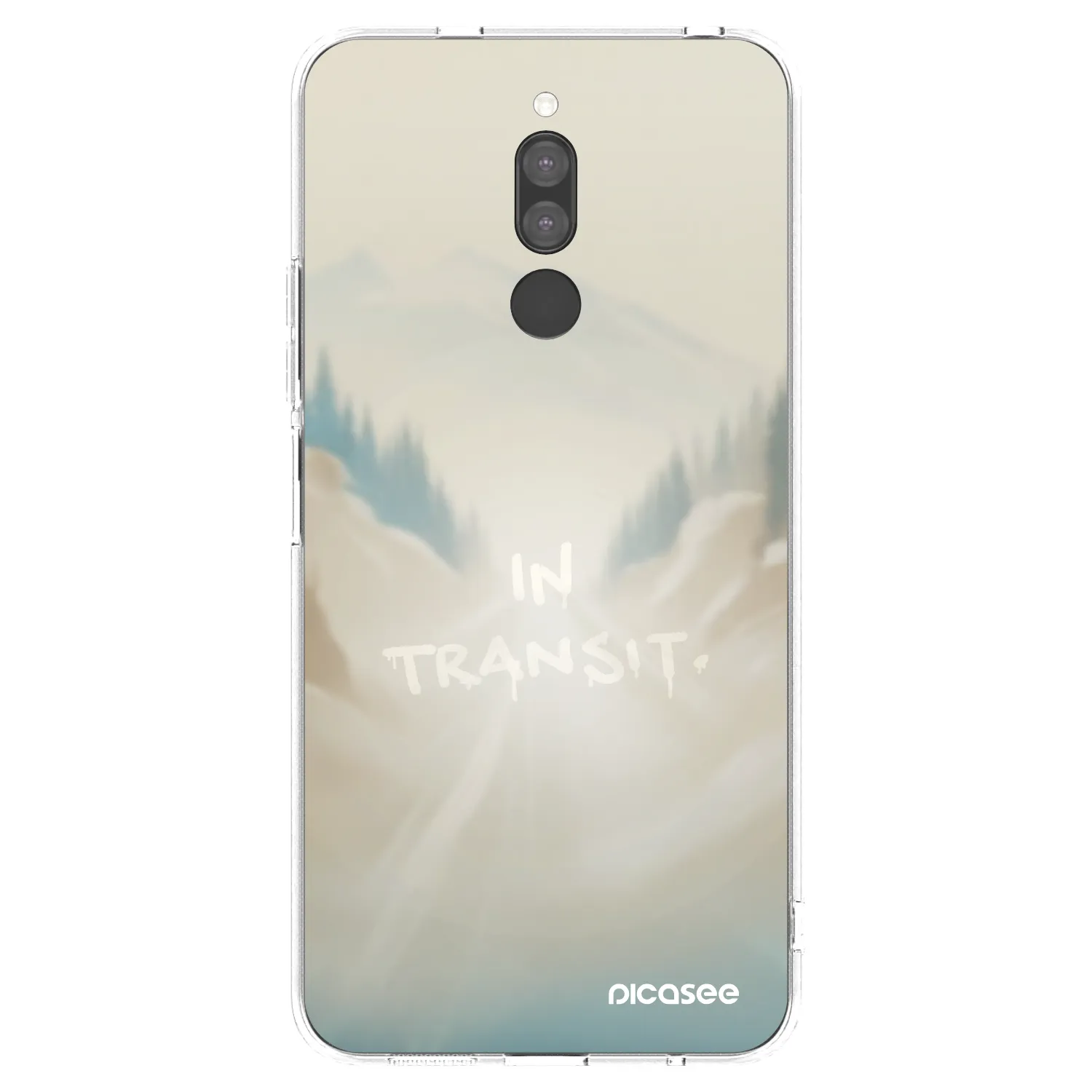 Picasee silikonowe przeźroczyste etui na Xiaomi Redmi 8 - IN TRANSIT