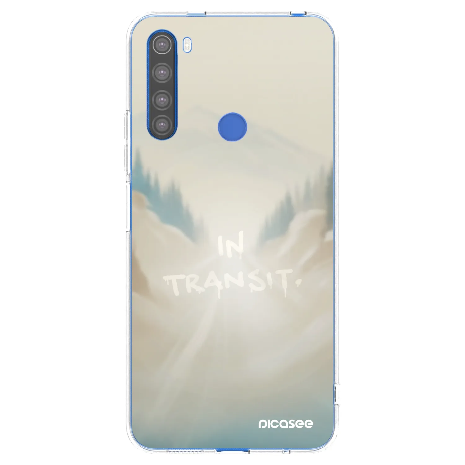 Picasee silikonowe przeźroczyste etui na Xiaomi Redmi Note 8T - IN TRANSIT