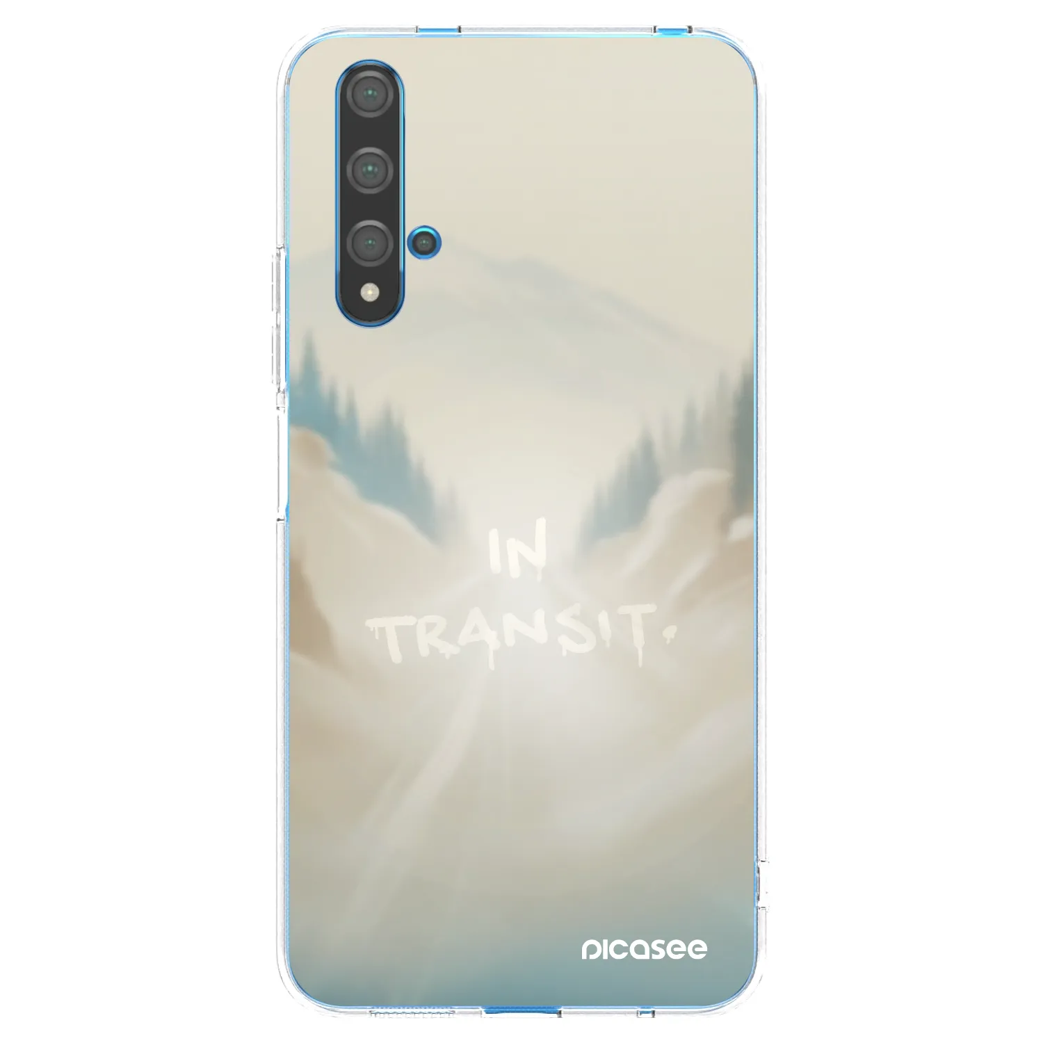 Picasee silikonowe przeźroczyste etui na Huawei Nova 5T - IN TRANSIT