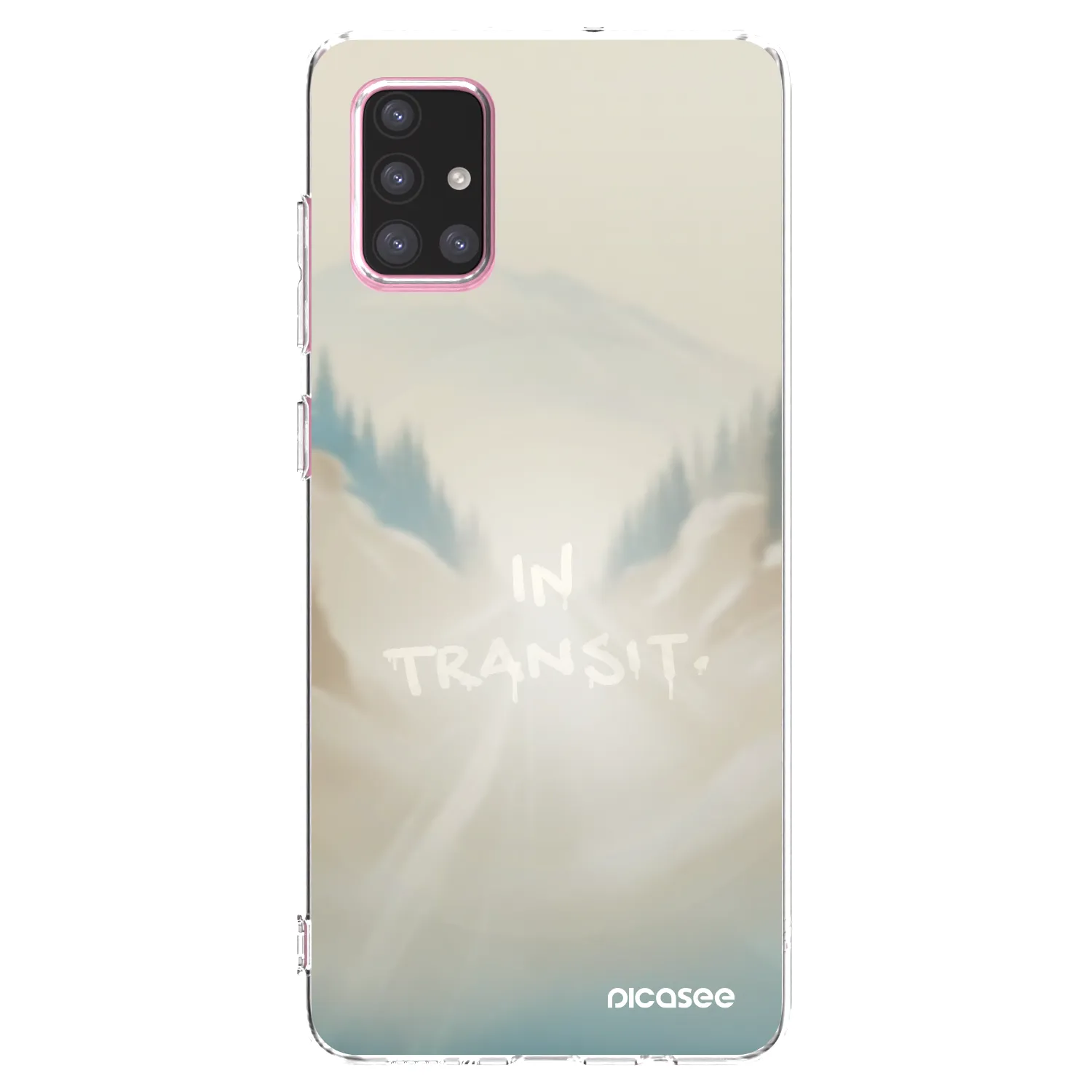 Picasee silikonowe przeźroczyste etui na Samsung Galaxy A71 A715F - IN TRANSIT