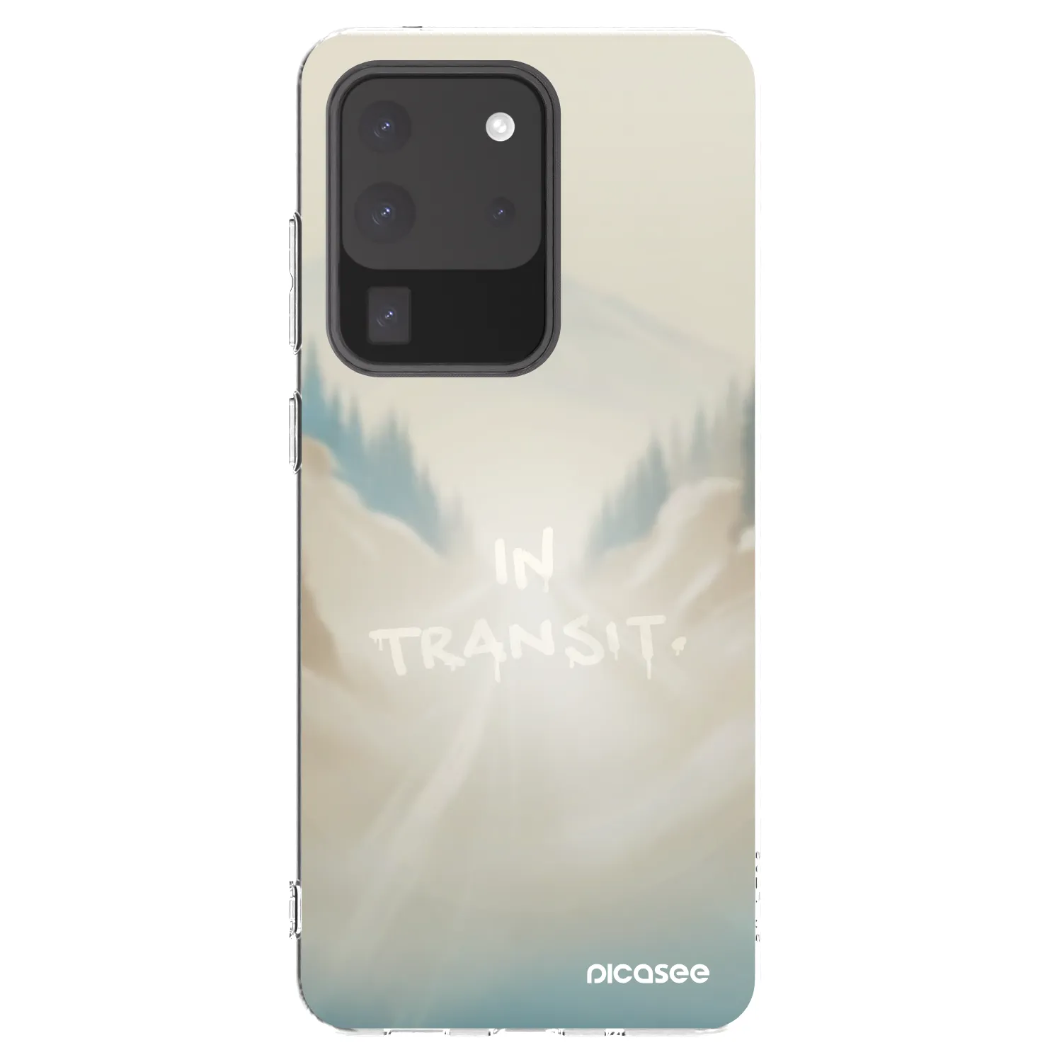 Picasee silikonowe przeźroczyste etui na Samsung Galaxy S20 Ultra 5G G988F - IN TRANSIT