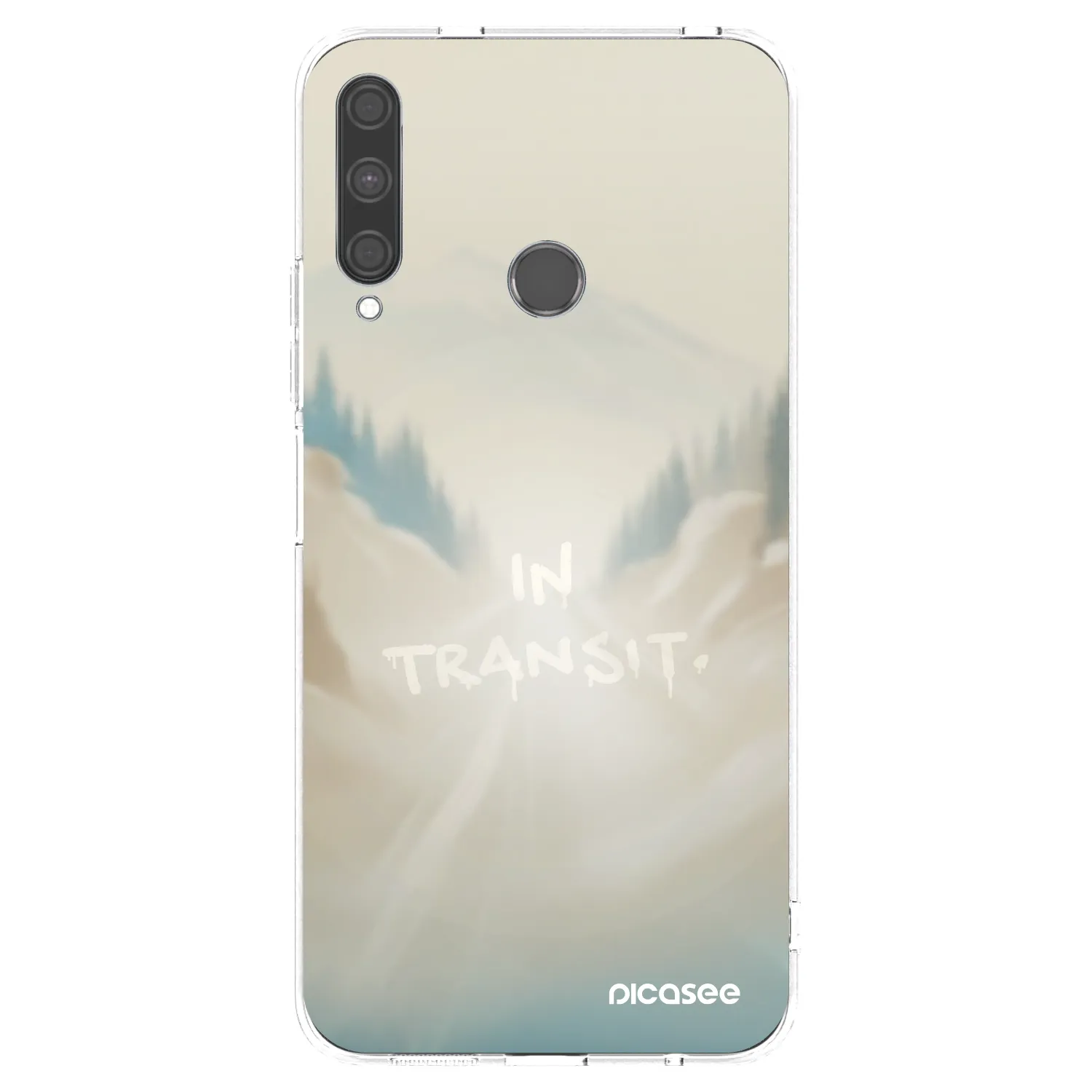 Picasee silikonowe przeźroczyste etui na Huawei P40 Lite E - IN TRANSIT
