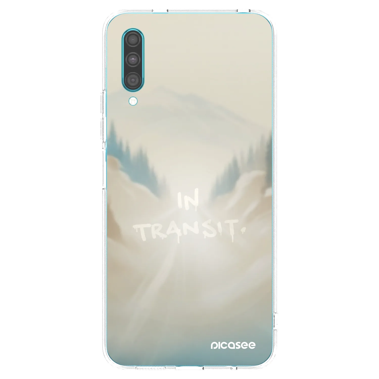 Picasee silikonowe przeźroczyste etui na Samsung Galaxy A30s A307F - IN TRANSIT
