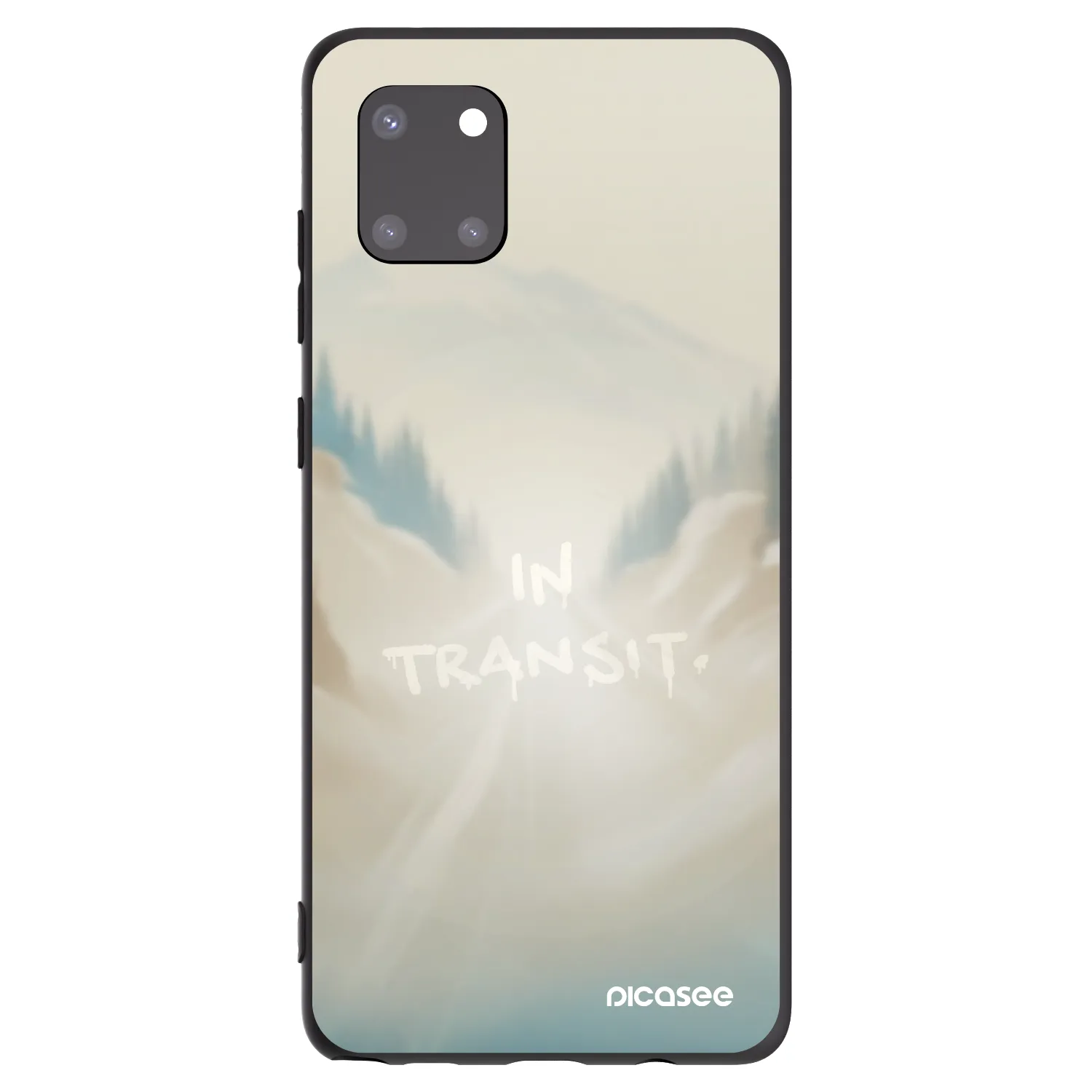 Picasee silikonowe czarne etui na Samsung Galaxy Note 10 Lite N770F - IN TRANSIT