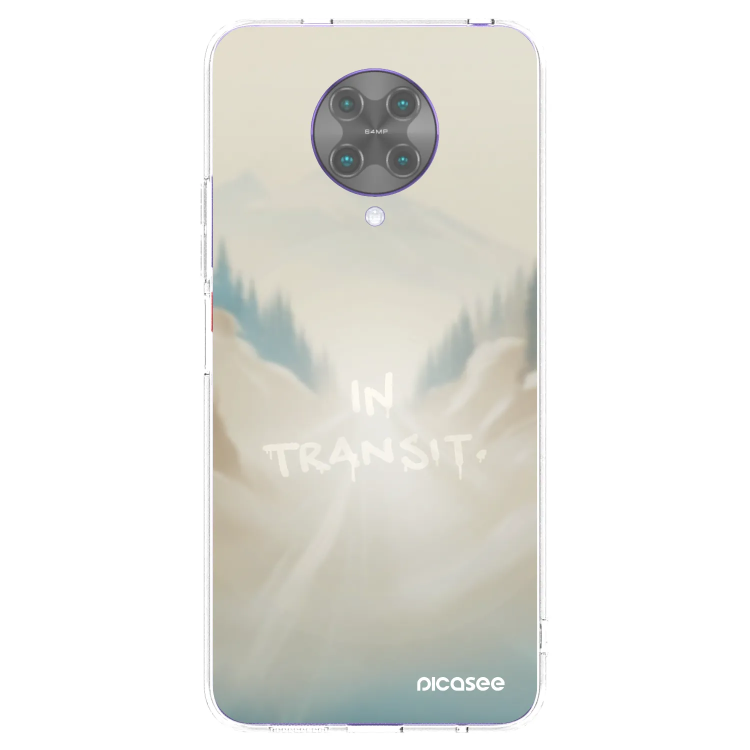 Picasee silikonowe przeźroczyste etui na Xiaomi Poco F2 Pro - IN TRANSIT