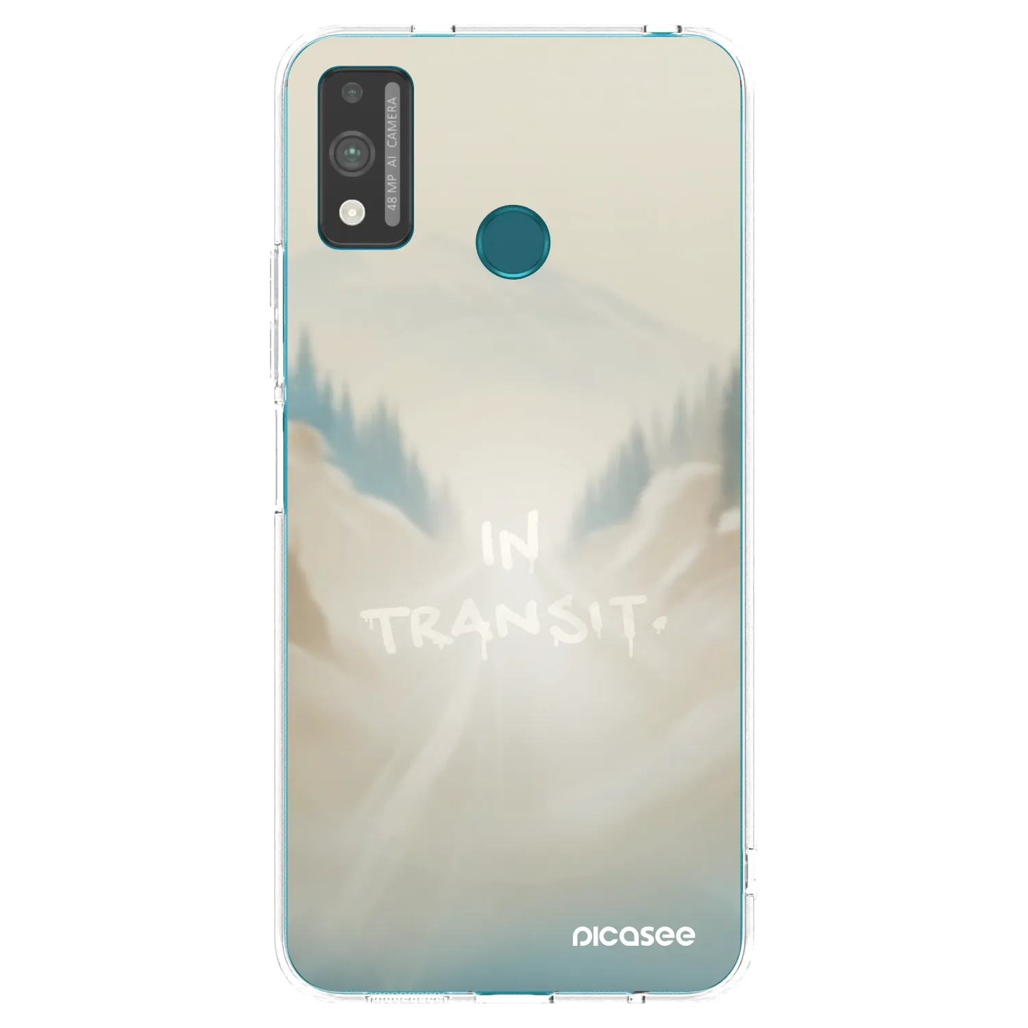 Picasee silikonowe przeźroczyste etui na Honor 9X Lite - IN TRANSIT