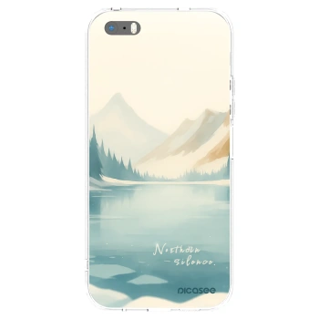 Picasee silikonowe przeźroczyste etui na Apple iPhone 5/5S/SE - NOTHERN SILENCE