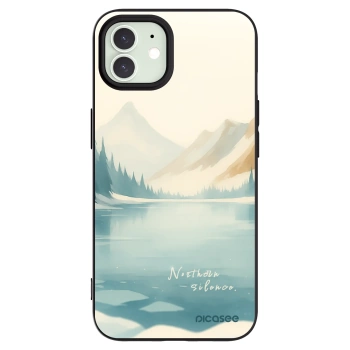 Picasee silikonowe czarne etui na Apple iPhone 12 - NOTHERN SILENCE