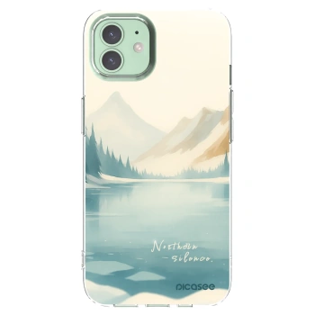 Picasee silikonowe przeźroczyste etui na Apple iPhone 12 Pro - NOTHERN SILENCE