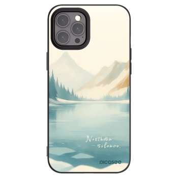 Picasee silikonowe czarne etui na Apple iPhone 12 Pro Max - NOTHERN SILENCE