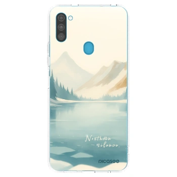 Picasee silikonowe przeźroczyste etui na Samsung Galaxy M11 - NOTHERN SILENCE