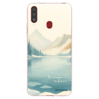 Picasee silikonowe przeźroczyste etui na Samsung Galaxy A20s - NOTHERN SILENCE
