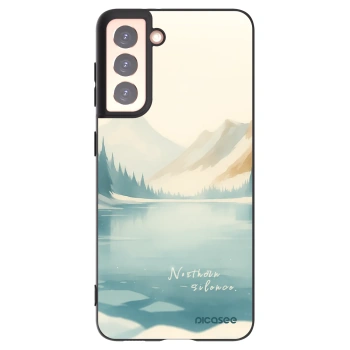 Picasee silikonowe czarne etui na Samsung Galaxy S21 5G G991B - NOTHERN SILENCE