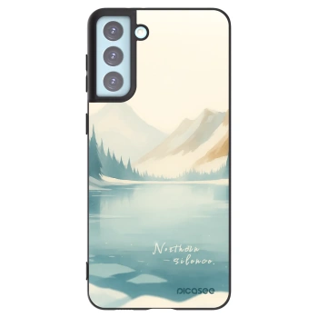Picasee silikonowe czarne etui na Samsung Galaxy S21+ 5G G996F - NOTHERN SILENCE