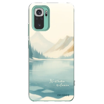 Picasee silikonowe przeźroczyste etui na Xiaomi Redmi Note 10 Pro - NOTHERN SILENCE
