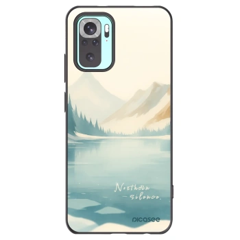 Picasee silikonowe czarne etui na Xiaomi Redmi Note 10 Pro - NOTHERN SILENCE