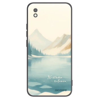 Picasee silikonowe czarne etui na Xiaomi Redmi 9AT - NOTHERN SILENCE