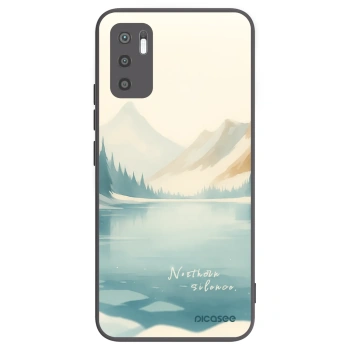 Picasee silikonowe czarne etui na Xiaomi Redmi Note 10 5G - NOTHERN SILENCE