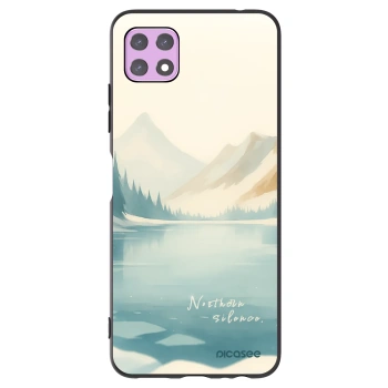 Picasee silikonowe czarne etui na Samsung Galaxy A22 A226B 5G - NOTHERN SILENCE