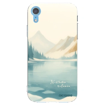 Picasee silikonowe przeźroczyste etui na Apple iPhone XR - NOTHERN SILENCE