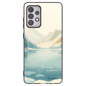 Picasee silikonowe czarne etui na Samsung Galaxy A52s 5G A528B - NOTHERN SILENCE