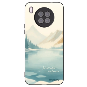 Picasee silikonowe czarne etui na Huawei Nova 8i - NOTHERN SILENCE