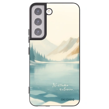 Picasee silikonowe czarne etui na Samsung Galaxy S22 5G - NOTHERN SILENCE
