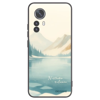 Picasee silikonowe czarne etui na Xiaomi 12 Pro - NOTHERN SILENCE