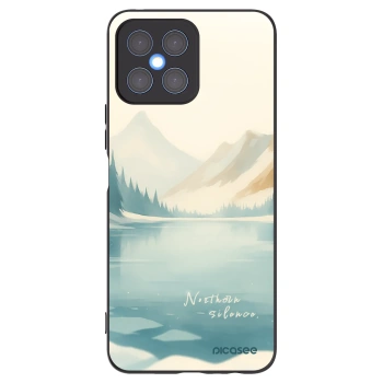 Picasee silikonowe czarne etui na Honor X8 4G - NOTHERN SILENCE