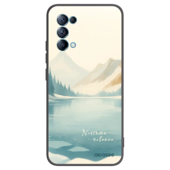 Picasee silikonowe czarne etui na OPPO A16s - NOTHERN SILENCE