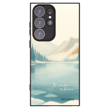 Picasee silikonowe czarne etui na Samsung Galaxy S23 Ultra 5G - NOTHERN SILENCE