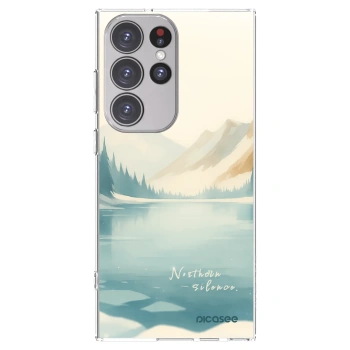 Picasee silikonowe przeźroczyste etui na Samsung Galaxy S23 Ultra 5G - NOTHERN SILENCE