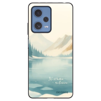 Picasee silikonowe czarne etui na Xiaomi Redmi Note 12 Pro 5G - NOTHERN SILENCE