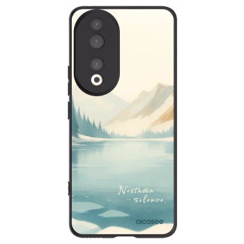 Picasee silikonowe czarne etui na Honor 90 5G - NOTHERN SILENCE