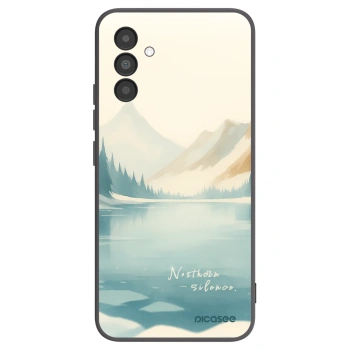 Picasee silikonowe czarne etui na Samsung Galaxy A04s A047F - NOTHERN SILENCE