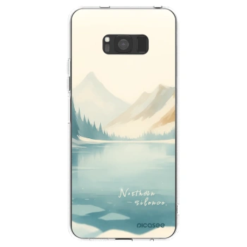 Picasee silikonowe przeźroczyste etui na Samsung Galaxy S8 G950F - NOTHERN SILENCE