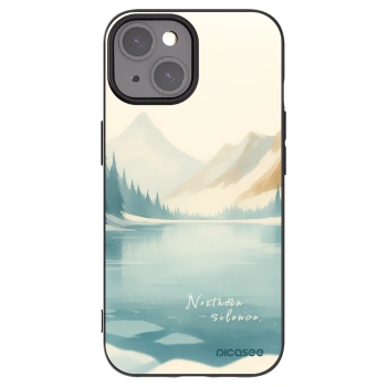 Picasee silikonowe czarne etui na Apple iPhone 15 - NOTHERN SILENCE