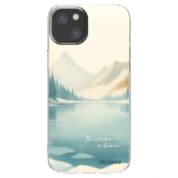Picasee silikonowe przeźroczyste etui na Apple iPhone 15 Plus - NOTHERN SILENCE