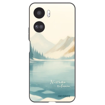Picasee silikonowe czarne etui na Honor 90 Lite 5G - NOTHERN SILENCE