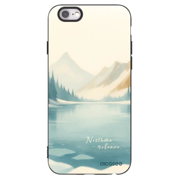 Picasee silikonowe czarne etui na Apple iPhone 6/6S - NOTHERN SILENCE