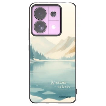 Picasee silikonowe czarne etui na Xiaomi Redmi Note 13 Pro 5G - NOTHERN SILENCE