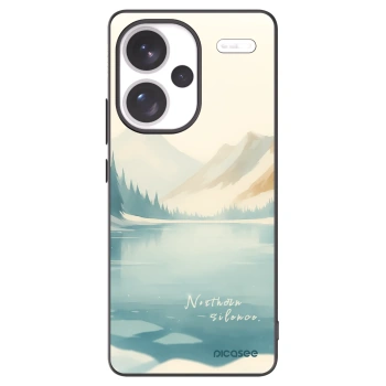 Picasee silikonowe czarne etui na Xiaomi Redmi Note 13 Pro+ 5G - NOTHERN SILENCE