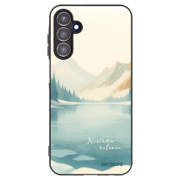Picasee silikonowe czarne etui na Samsung Galaxy A15 A155F 4G - NOTHERN SILENCE