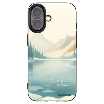 Picasee silikonowe czarne etui na Apple iPhone 16 - NOTHERN SILENCE