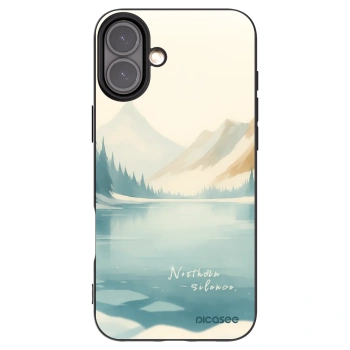 Picasee silikonowe czarne etui na Apple iPhone 16 Plus - NOTHERN SILENCE