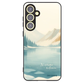 Picasee silikonowe czarne etui na Samsung Galaxy S24 FE S721B - NOTHERN SILENCE