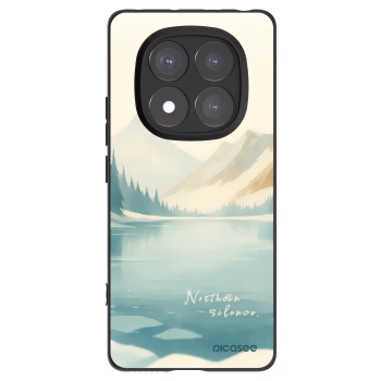 Picasee silikonowe czarne etui na Xiaomi Redmi Note 14 Pro 5G - NOTHERN SILENCE