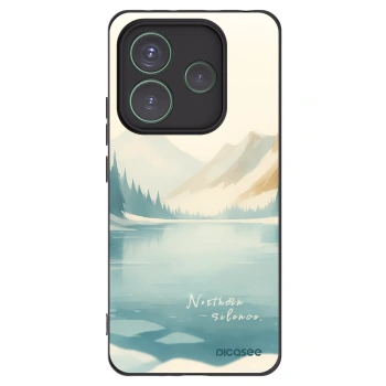 Picasee silikonowe czarne etui na Xiaomi Redmi Note 14 5G - NOTHERN SILENCE