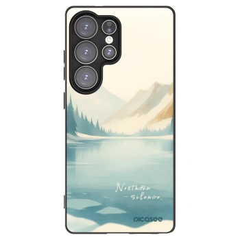 Picasee silikonowe czarne etui na Samsung Galaxy S25 Ultra 5G - NOTHERN SILENCE